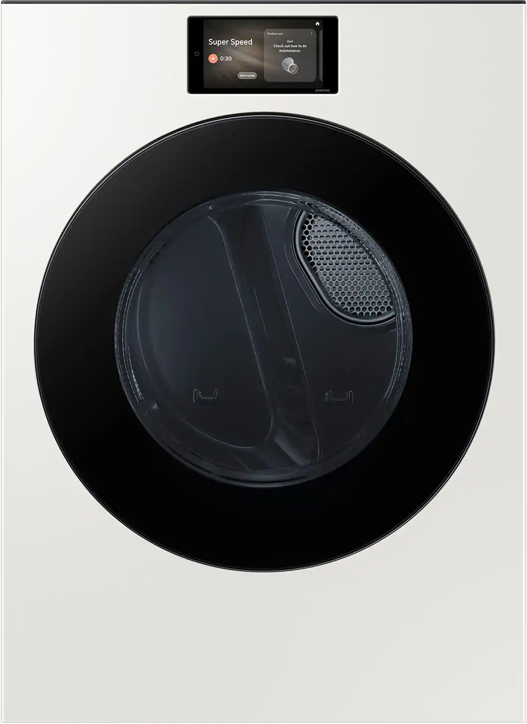 Samsung - 7.6 cu. ft. Bespoke AI Ultra Capacity Front Load Gas Dryer with AI Home - Ivory