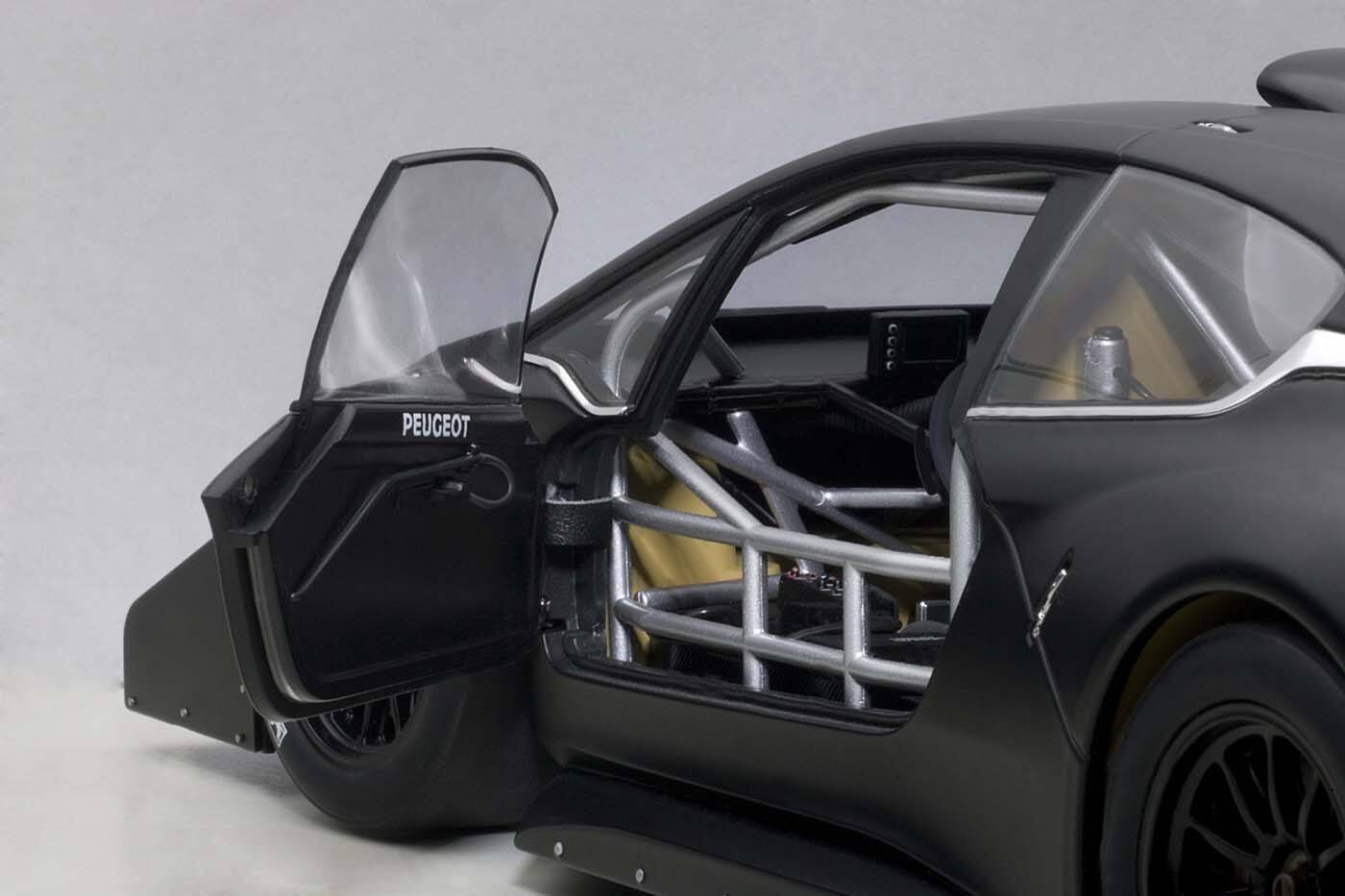 Alt View 2. Autoart - 2013 Peugeot 208 T16 Pikes Peak Race Car Plain Black Version 1/18 Model Car by Autoart.