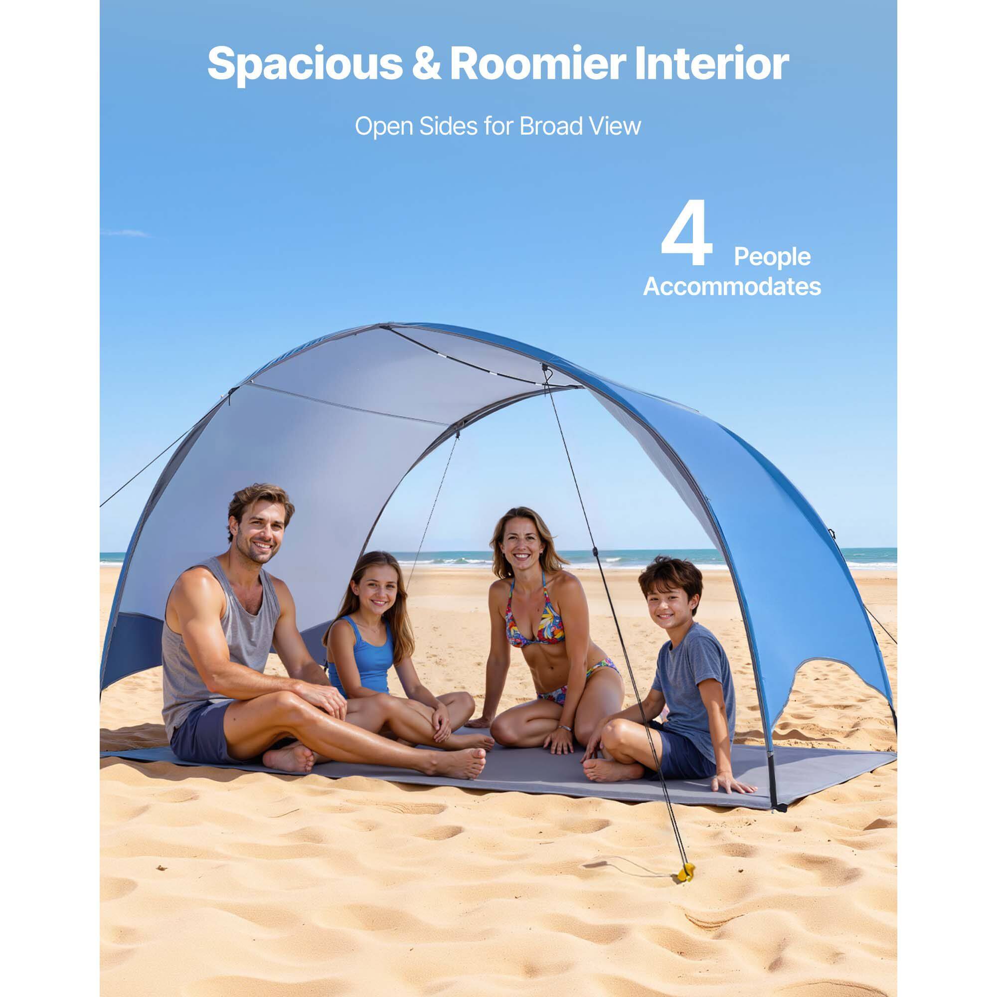 Spacious & Roomier Interior  
Open Sides for Broad View  
4 People Accommodates