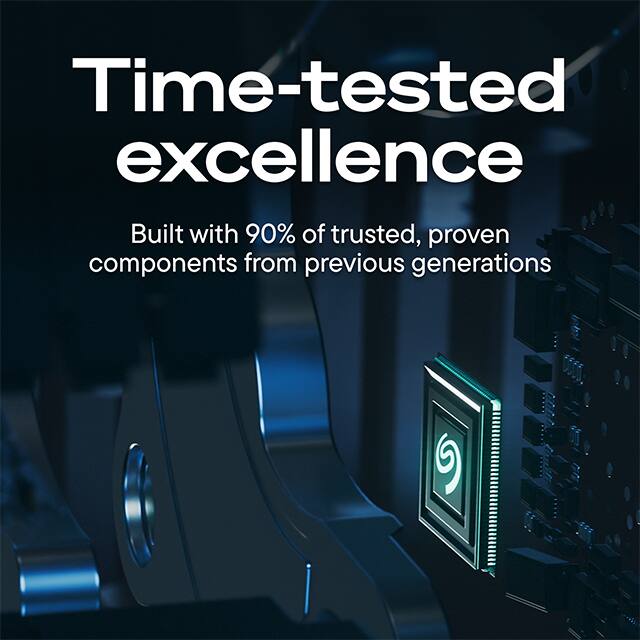 Time-tested excellence  
Built with 90% of trusted, proven components from previous generations