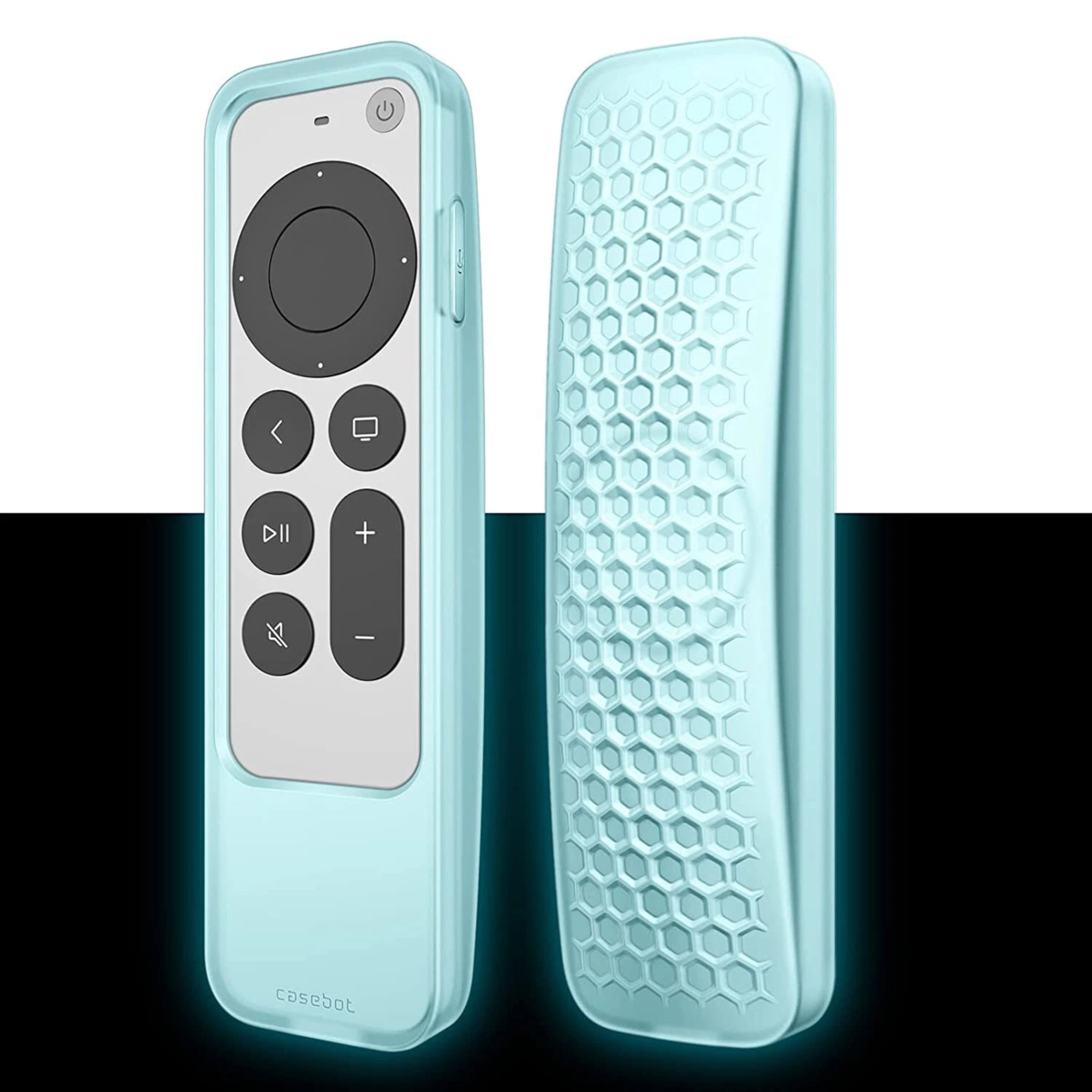 Kitcheniva - Shockproof Protective Case For 2021 Apple TV Siri Remote & AirTag Sky Blue Glow - Sky Blue Glow