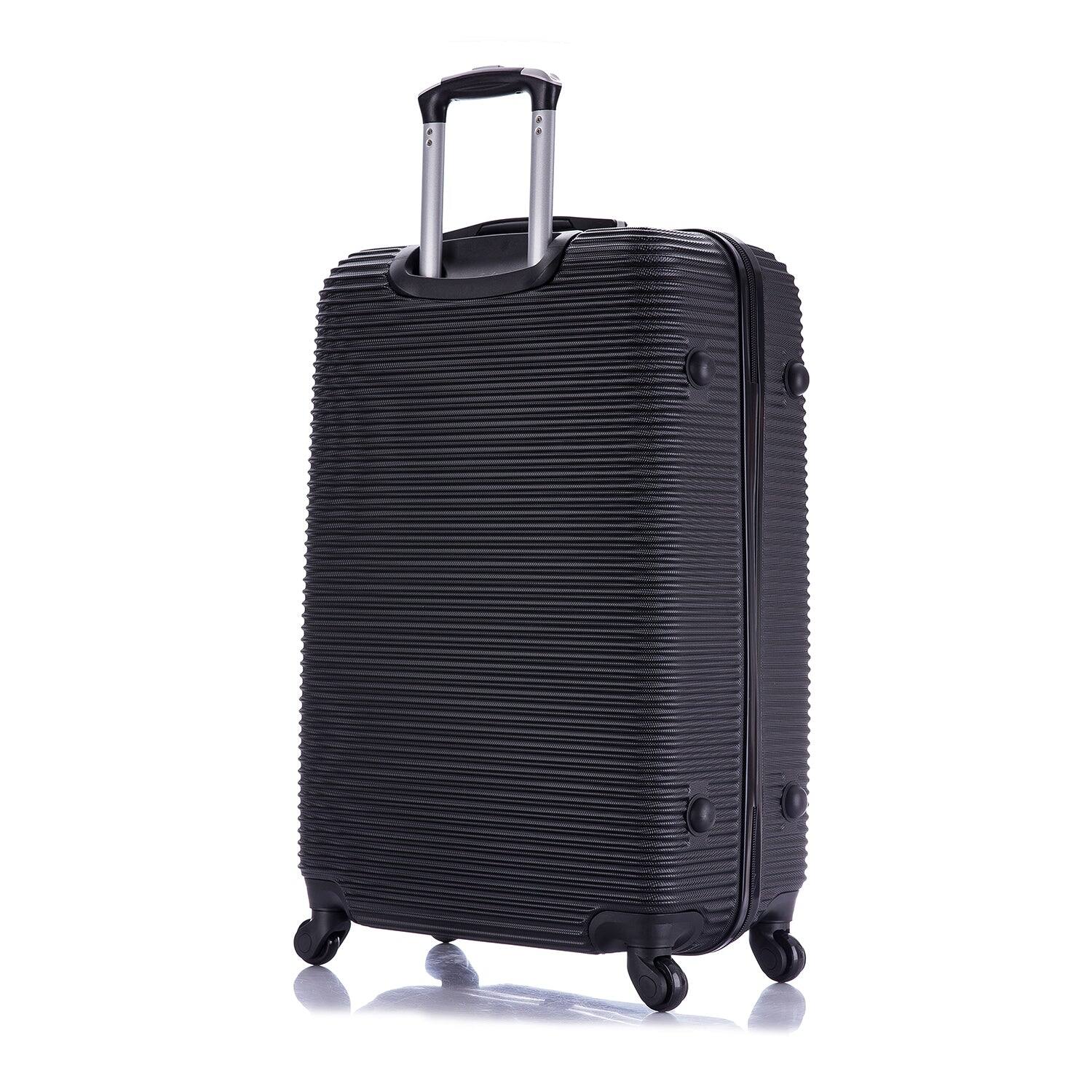 Alt View 1. InUSA - Royal lightweight hardside Spinner Luggage 28" - BLACK.