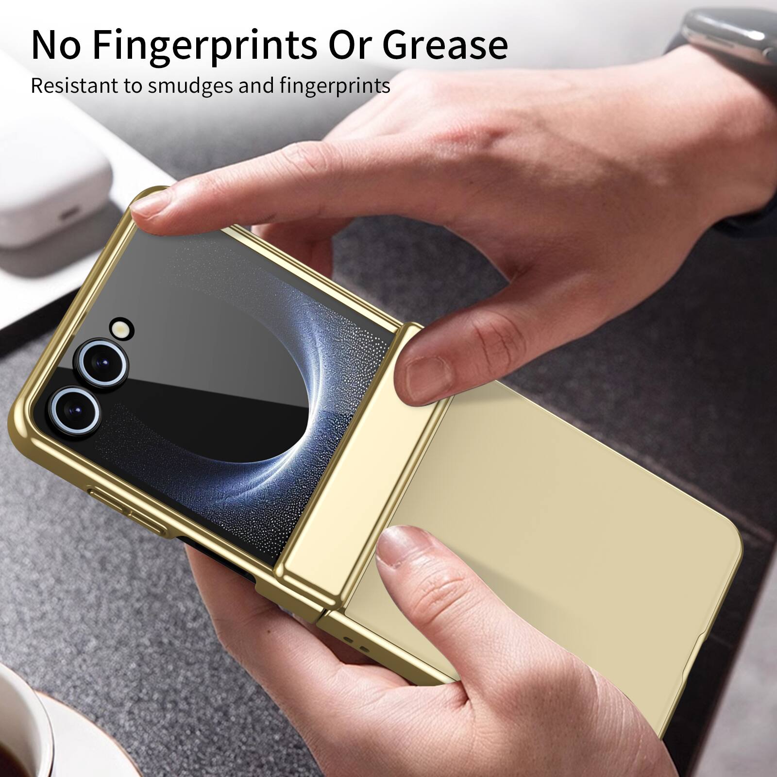 No Fingerprints Or Grease  
Resistant to smudges and fingerprints