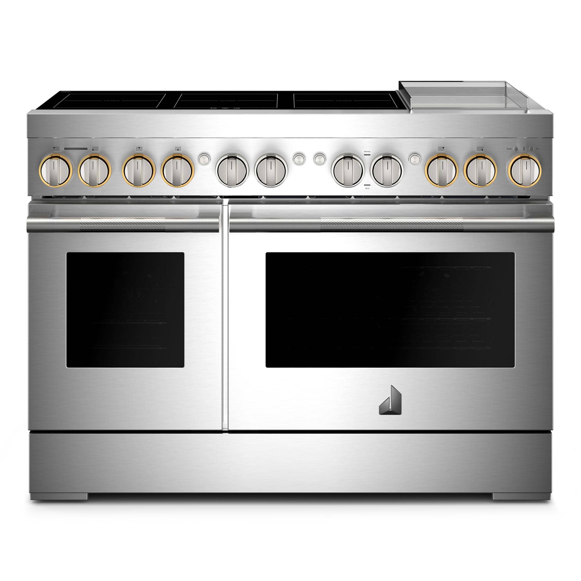JennAir - RISE 6.3 Cu. Ft. Freestanding Electric Induction Range - Stainless Steel - Front_Zoom