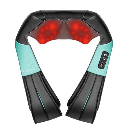 Vulpecula Spade - Shiatsu Neck and Back Massager with Soothing Heat, Electric Deep Tissue 3D Kneading Massage Pillow for Shoulder Leg Full