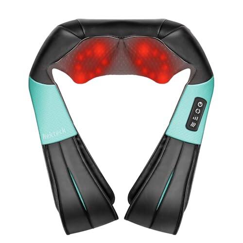 Front. DORLUKFU - Shiatsu Neck and Back Massager with Soothing Heat, Electric Deep Tissue 3D Kneading Massage Pillow for Shoulder Leg Full.