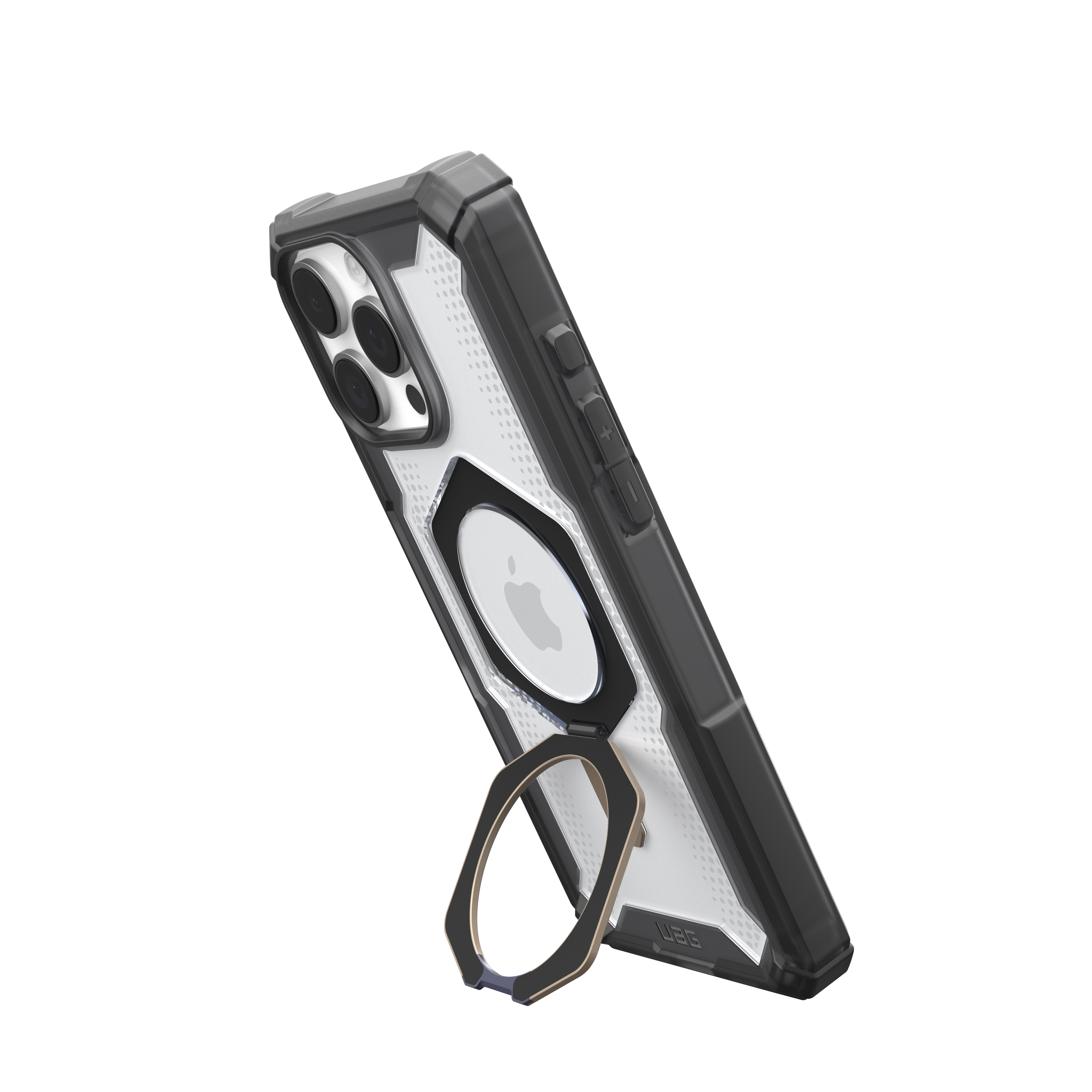 Angle. UAG - Plasma XTE Series Case with Magsafe for Apple iPhone 16 Pro Max - Ash/Titanium.