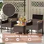 Premium Mix Brown PE Wicker Elegant Sunproof Anti-Fading