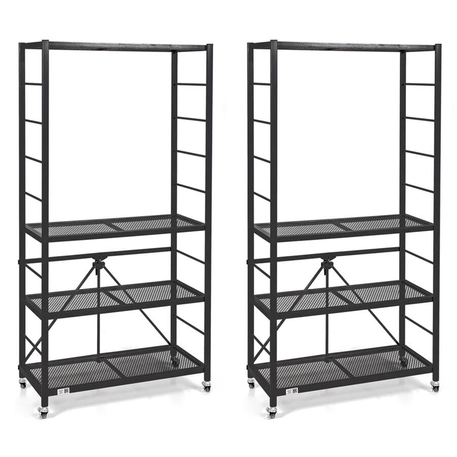 Origami R2 Series Folding Steel Adjustable Shelving Storage Rack, 2 ...