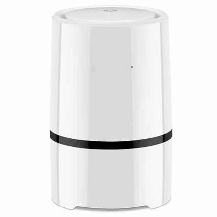Front. Sugift - Mini Ionic 3-in-1 Composite HEPA Air Purifier - White.