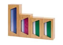 TRINITY - EcoStorage® | Bamboo Plastic Bag Organizer | Set of 4