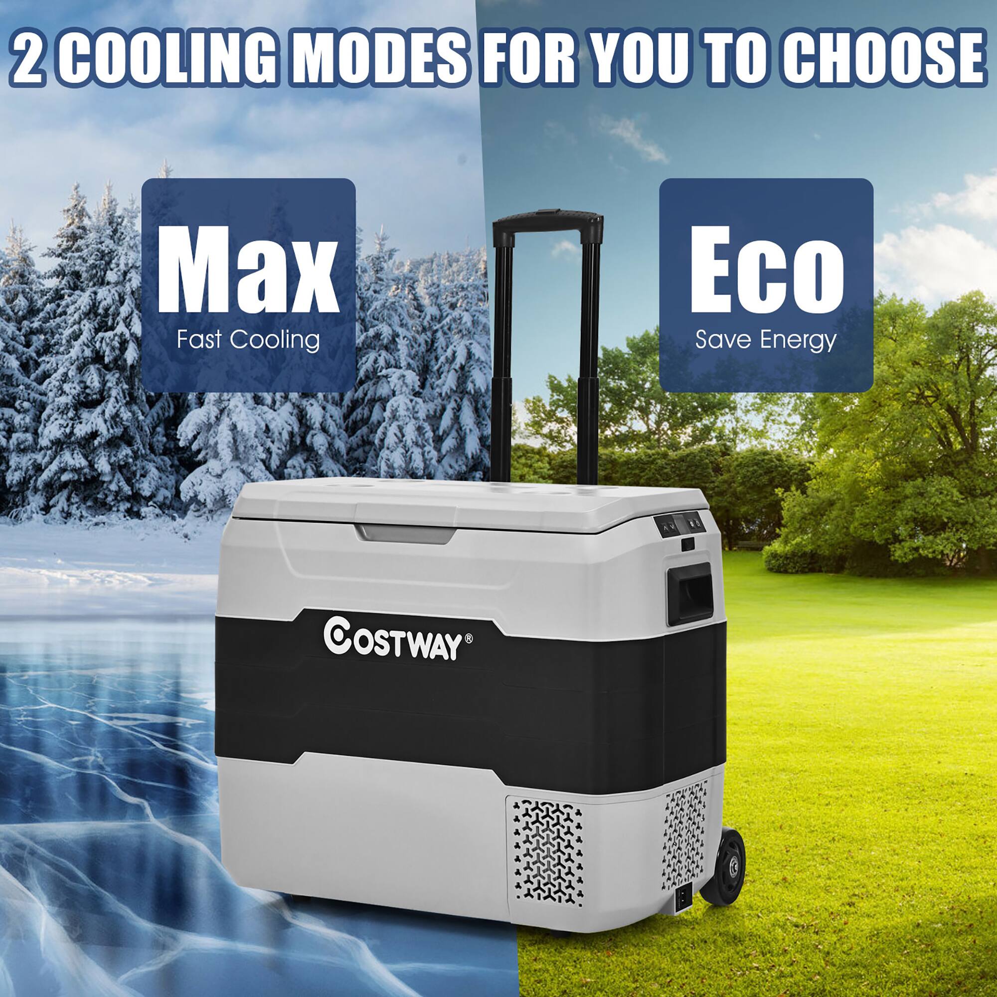 2 Cooling Modes for You to Choose: Max Fast Cooling and Eco Save Energy.