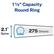 1 1/2" Capacity Round Ring
2.1" Spine
275 Sheets