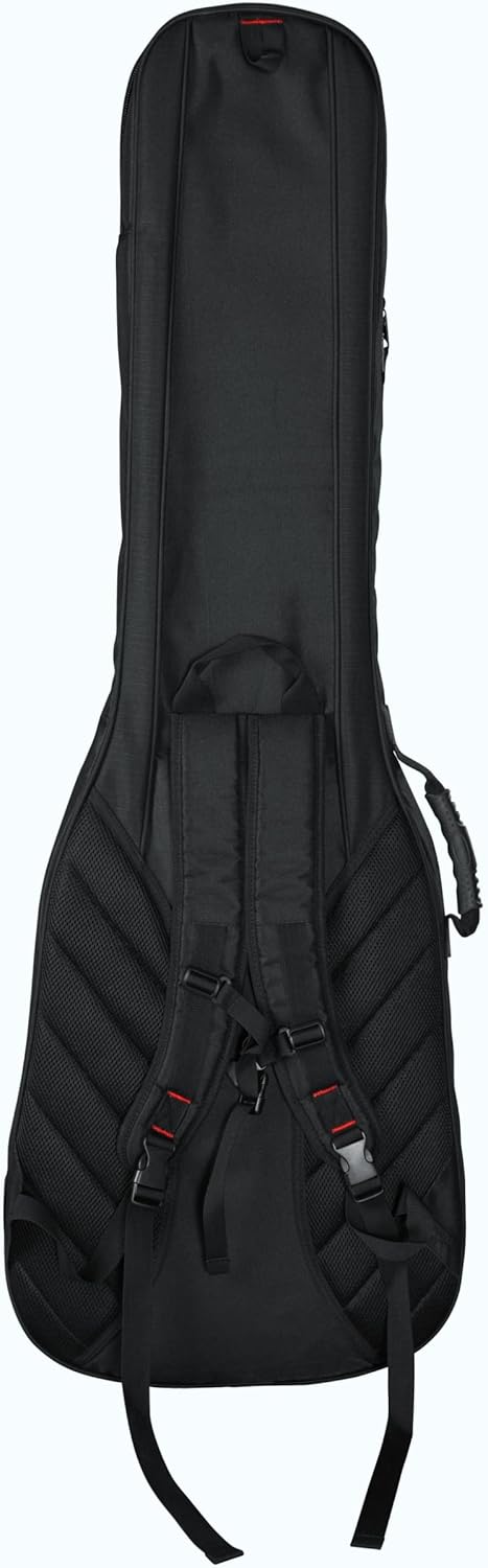 Back. Gator - 4G Series Gig Bag for Bass Guitars with 20mm GFLEX Padding and Adjustable Backpack Straps.