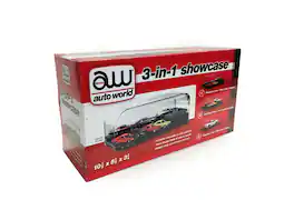 Autoworld - Collectible Display Show Case for 1/64 1/43 1/24 Diecast Models by Auto World - Multi