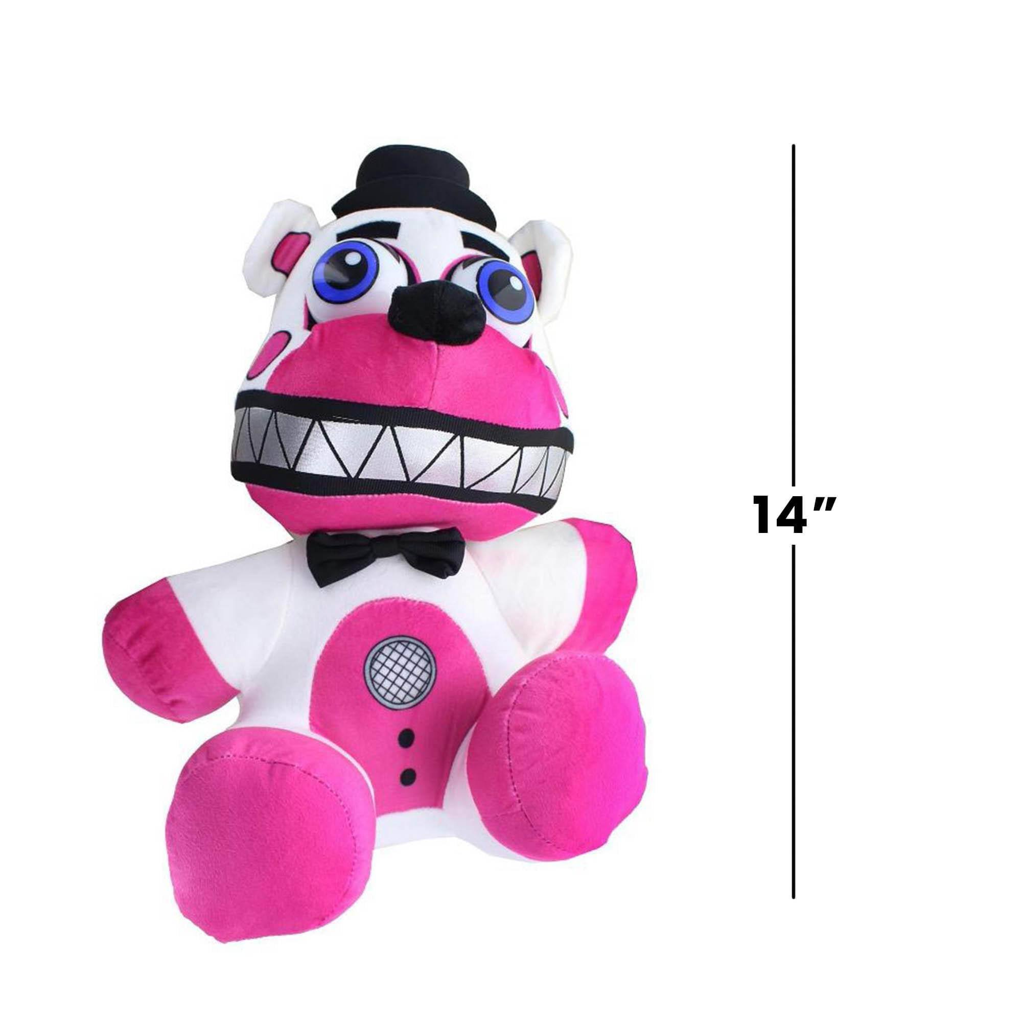 Alt View 2. Chucks Toys - Five Nights at Freddys Sister Location 14 Inch Plush | Freddy - Pink.