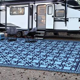 Comfort Essence - Rv Outdoor Rug With Carrying Bag Portable Patio Mats Waterproof Camping Rugs For Picnic Beach Backyard Deck - Default