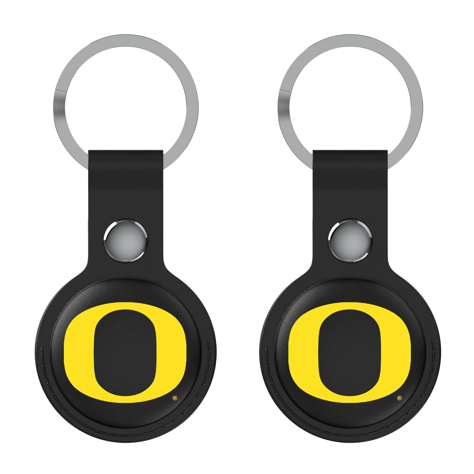 Keyscaper - Oregon Ducks Two-Pack AirTag Holders - No Size - Black