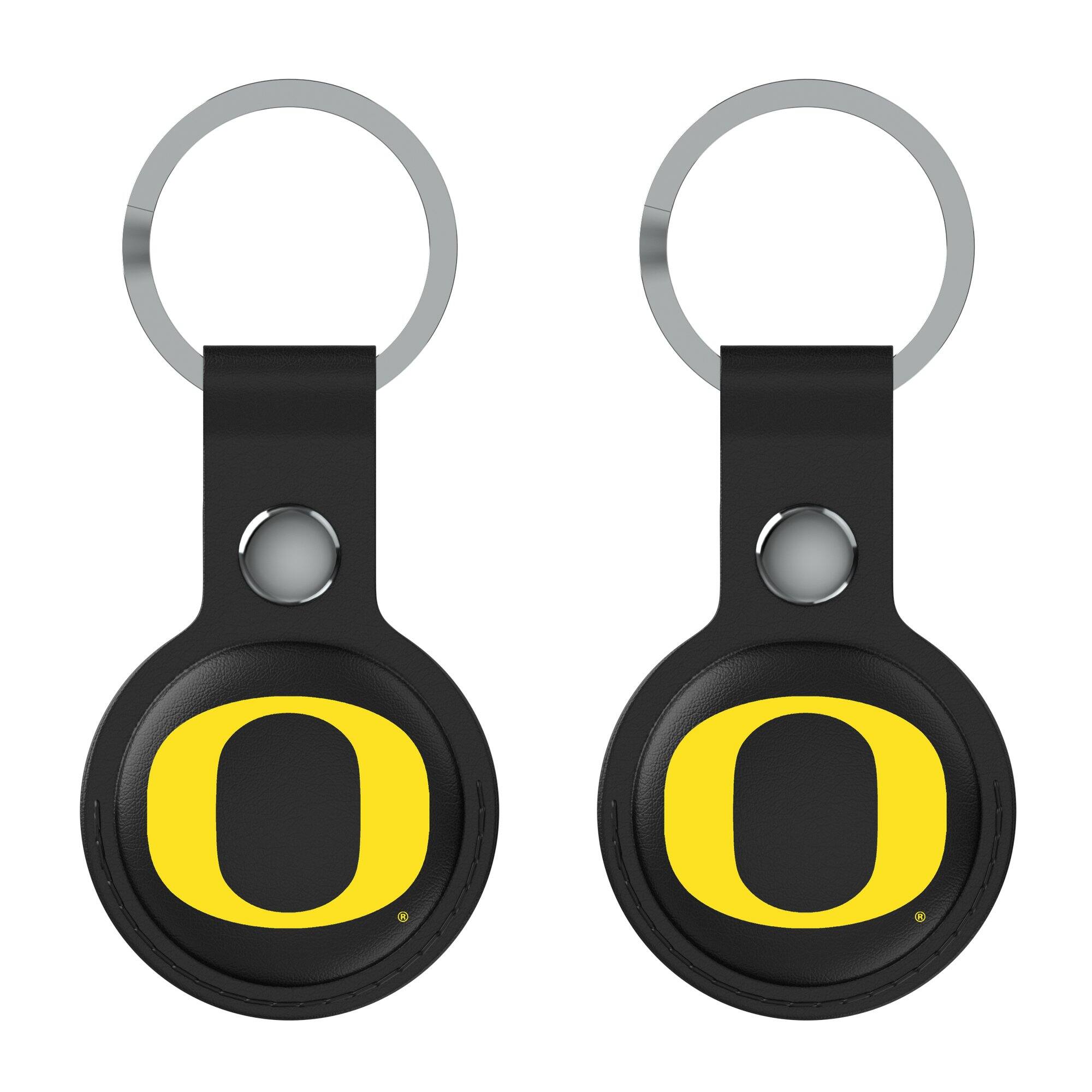 Keyscaper - Oregon Ducks Two-Pack AirTag Holders - No Size - Black