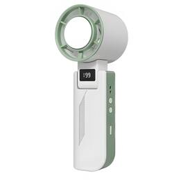 Cluzine - 199-Speed Handheld Turbo Fan, Hurricane Airflow, LED Display, Portable for Travel & Outdoor