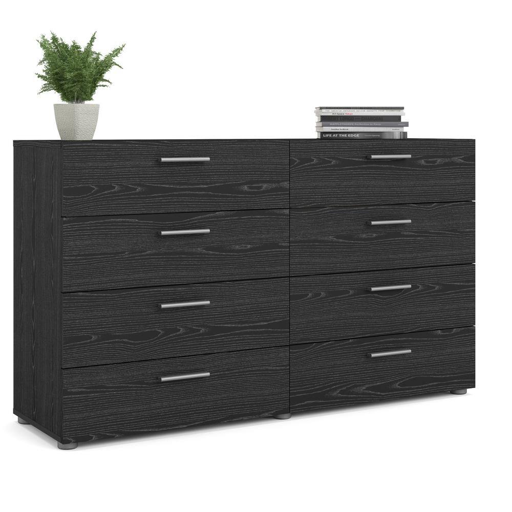 Alt View 2. Tvilum - Austin 8 Drawer Double Dresser Woodgrain - Black.