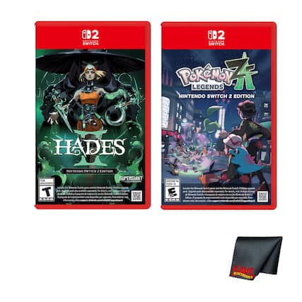02 MINTENDO SWITCH
D2 MINTENDO SWITCH
POKÉMON LEGENDS NINTENDO SWITCH 2 EDITION
HADES NINTENDO SWITCH 2 EDITION
SUPERGIANT
Includes the Nintendo Switch game and the Nintendo Switch 2 Edition upgrade pack. Upgrade pack also available separately. For details, visit: support.nintendo.com/switch2/upgradepack
EVERYONE 10+
E
ESRB
Includes the Nintendo Switch game and the Nintendo Switch 2 Edition upgrade pack. Upgrade pack also available separately. For details, visit: support.nintendo.com/switch2/upgradepack
EVERYONE 10+
E
ESRB
KAVE ELECTRONICS - T (Teen 13+)