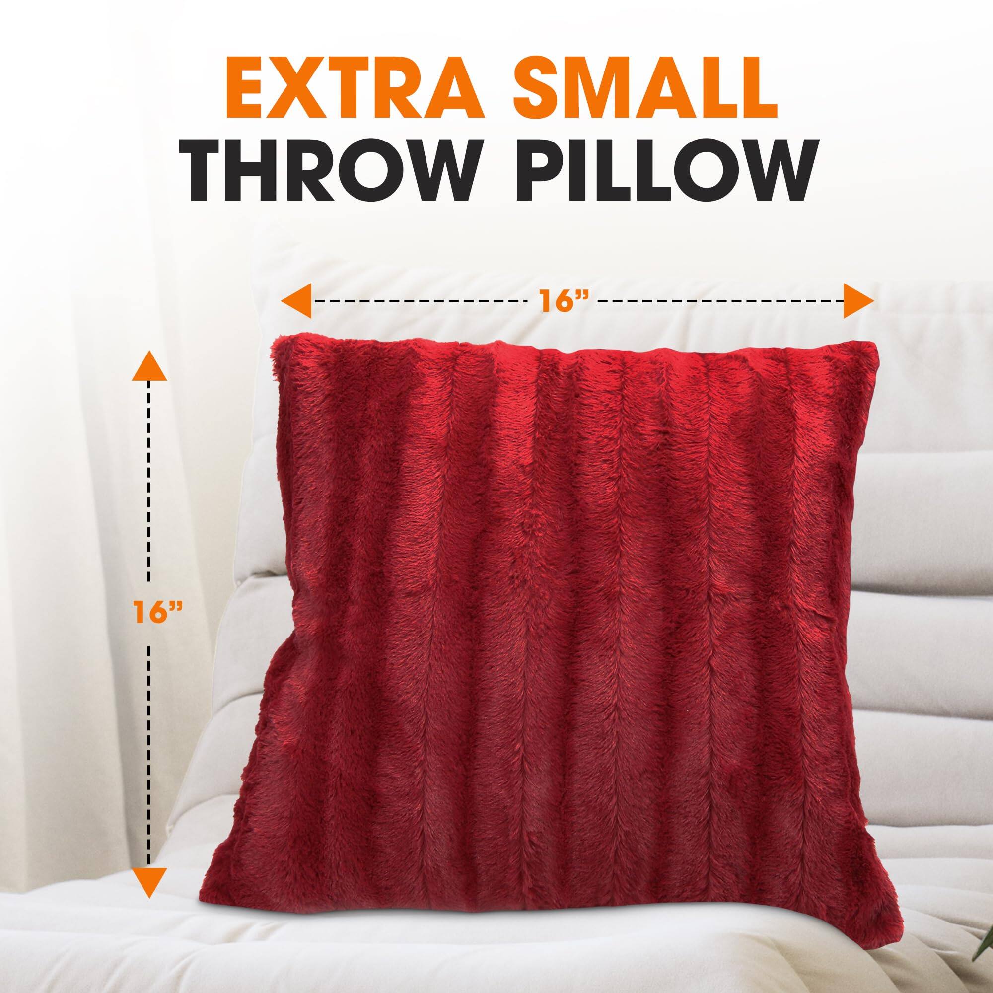 EXTRA SMALL THROW PILLOW  
16" x 16"