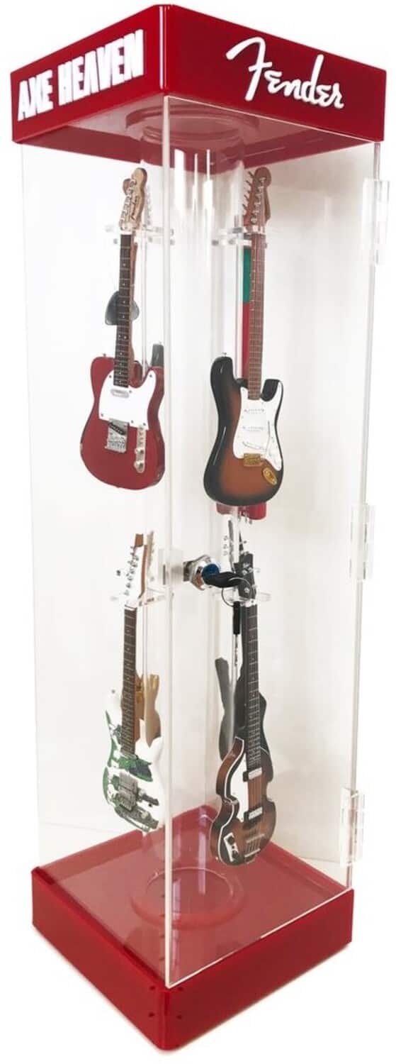 Axe Heaven - Custom Mini Guitar Replica Collectible Acrylic Display Case AD-701 - COLLECTABLES - Multicolor