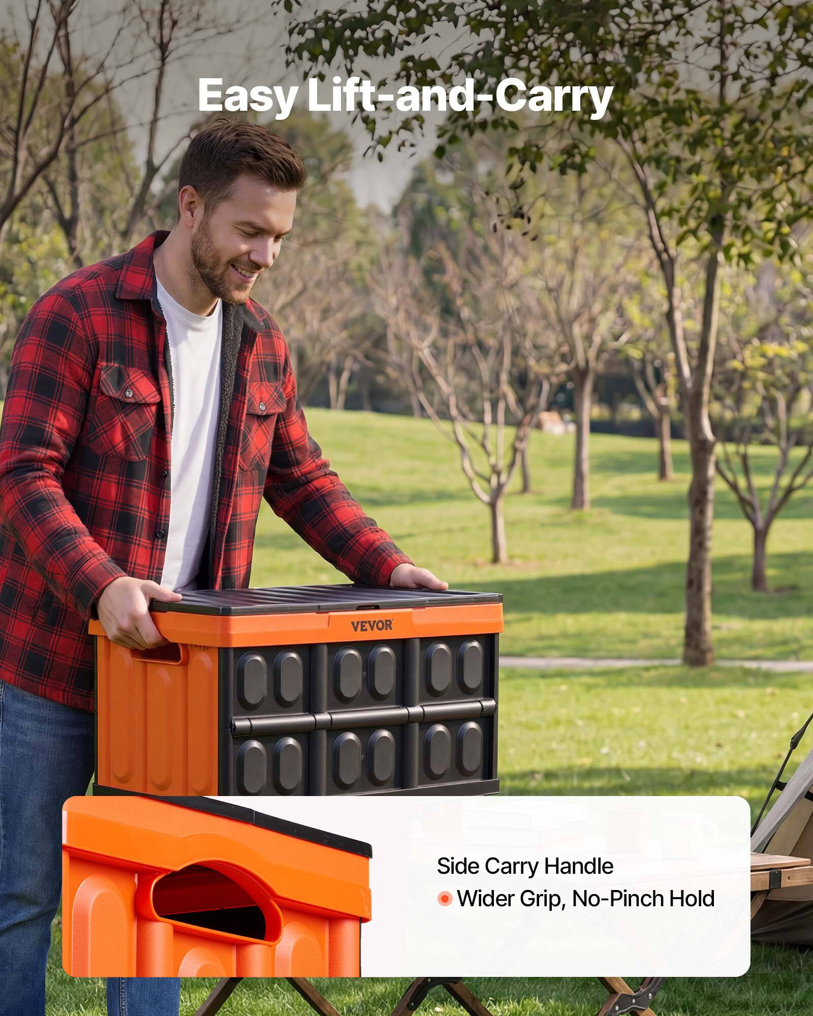 Easy Lift-and-Carry

Side Carry Handle
- Wider Grip, No-Pinch Hold