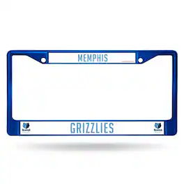Rico Industries - Memphis Grizzlies Basketball - Chrome Metal License Plate Frame - Multi