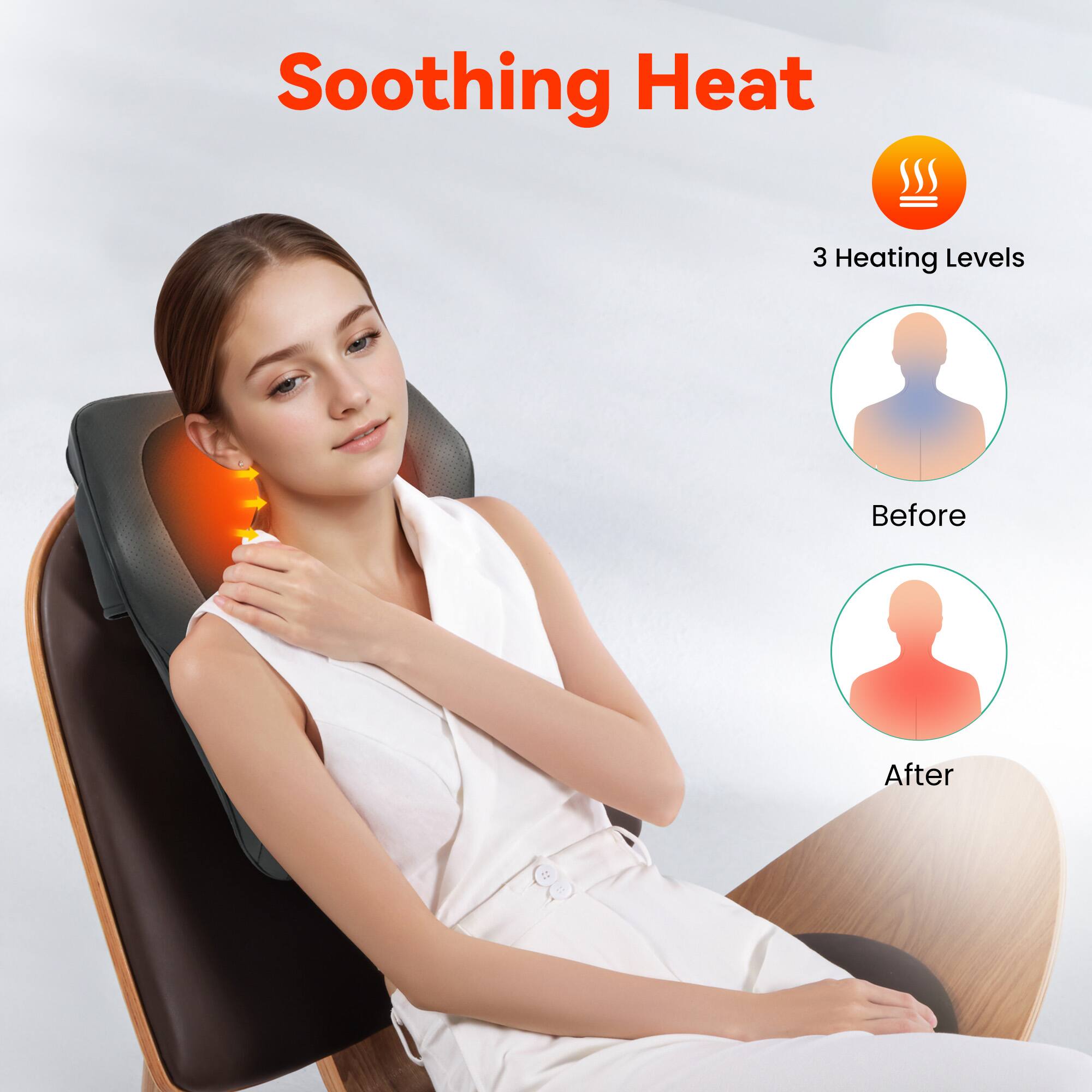 Soothing Heat  
3 Heating Levels  
Before  
After