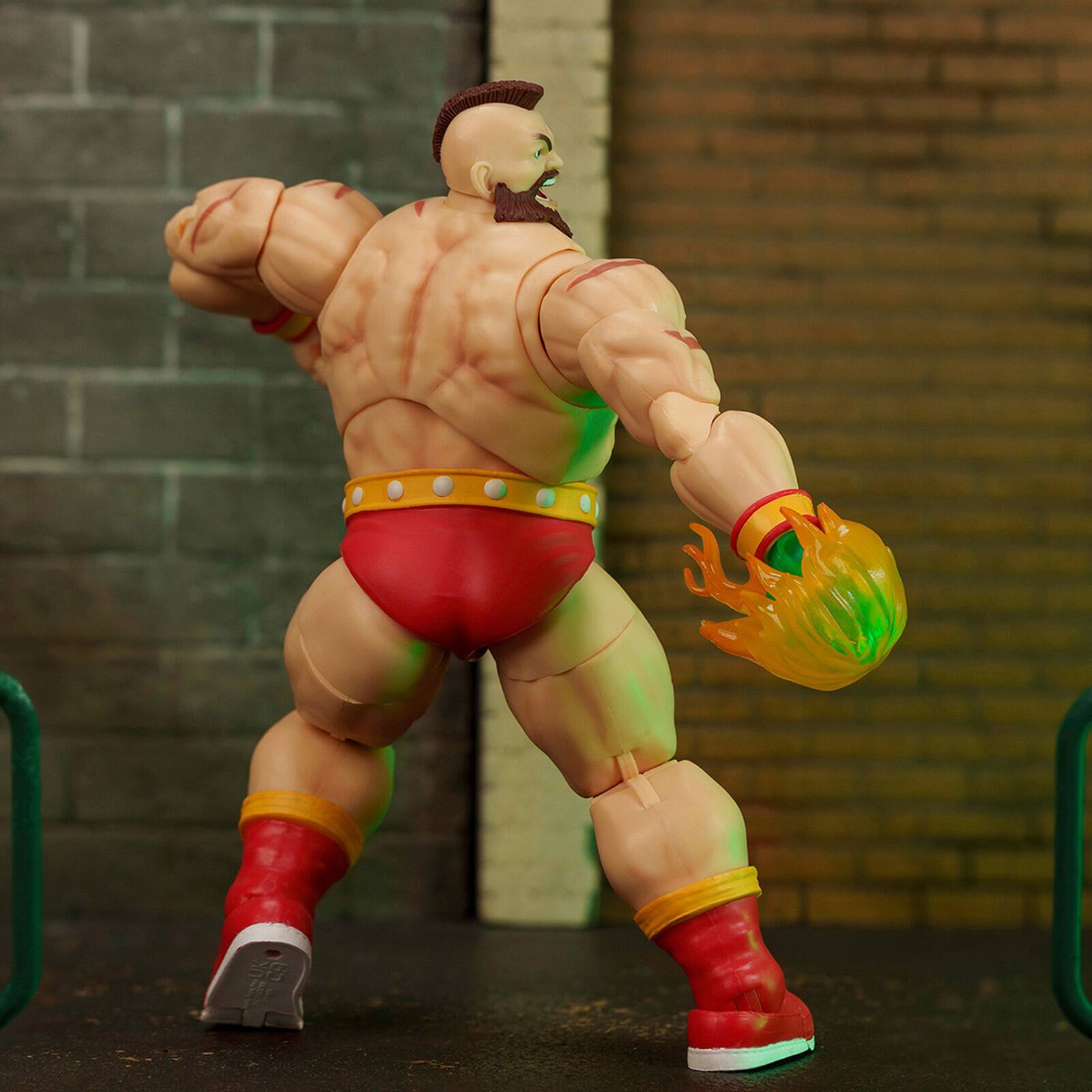 Alt View 1. Jada - Zangief 7.5" Moveable Figure with Accessories and Alternate Head and Hands Ultra Street Fighter II Game Model by Jada.