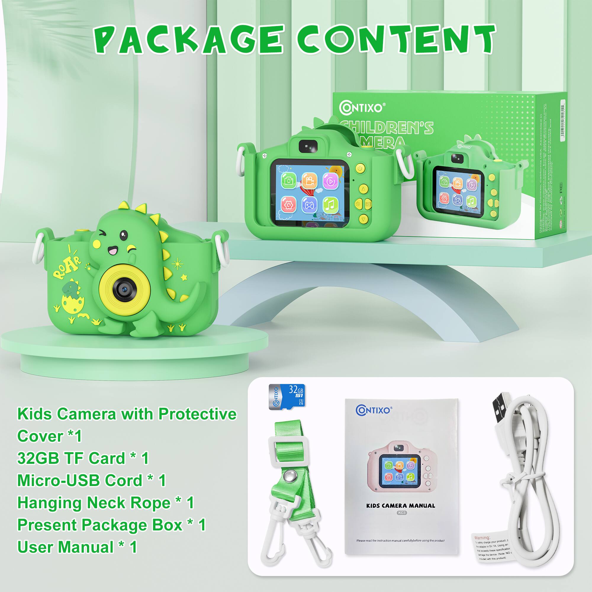 Package Content: Contixo Children's Mera Camera * 1 32GB Card * 1 TF Micro-USB Cord * 1 Hanging Neck Rope * 1 Present Package Box * 1 User Manual * 1 32GB MicroSD Card * 1 32GB MicroSD Card * 1 32GB MicroSD Card * 1 32GB MicroSD Card * 1 32GB MicroSD Card * 1 32GB MicroSD Card * 1 32GB MicroSD Card * 1 32GB MicroSD Card * 1 32GB MicroSD Card * 1 32GB MicroSD Card * 1 32GB MicroSD Card * 1 32GB MicroSD Card * 1 32GB MicroSD Card * 1 32GB MicroSD Card * 1 32GB MicroSD Card * 1 32GB MicroSD Card * 1 32GB MicroSD Card * 1 32GB MicroSD Card * 1 32GB MicroSD Card * 1 32GB MicroSD Card * 1 32GB MicroSD Card * 1 32GB MicroSD Card * 1 32GB MicroSD Card * 1 32GB MicroSD Card * 1 32GB MicroSD Card * 1 32GB MicroSD Card * 1 32GB MicroSD Card * 1 32GB MicroSD Card * 1 32GB MicroSD Card * 1 32GB MicroSD Card * 1 32GB MicroSD Card * 1 32GB MicroSD Card * 1 32GB MicroSD Card * 1 32GB MicroSD Card * 1 32GB MicroSD Card * 1 32GB MicroSD Card * 1 32GB MicroSD Card * 1 32GB MicroSD Card * 1 32GB MicroSD Card * 1 32GB MicroSD Card * 1 32GB MicroSD Card * 1 32GB MicroSD Card * 1 32GB MicroSD Card * 1 32GB MicroSD Card * 1 32GB MicroSD Card * 1 32GB MicroSD Card