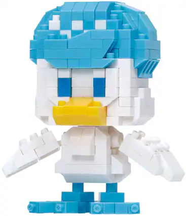 Front. Bandai - Nanoblock - Pokemon RS Series - Quaxly Building Kit - COLLECTIBLES - Multicolor.