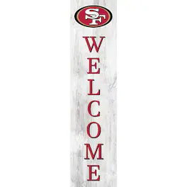 Fan Creations - San Francisco 49ers 48'' Welcome Leaner - Multicolor