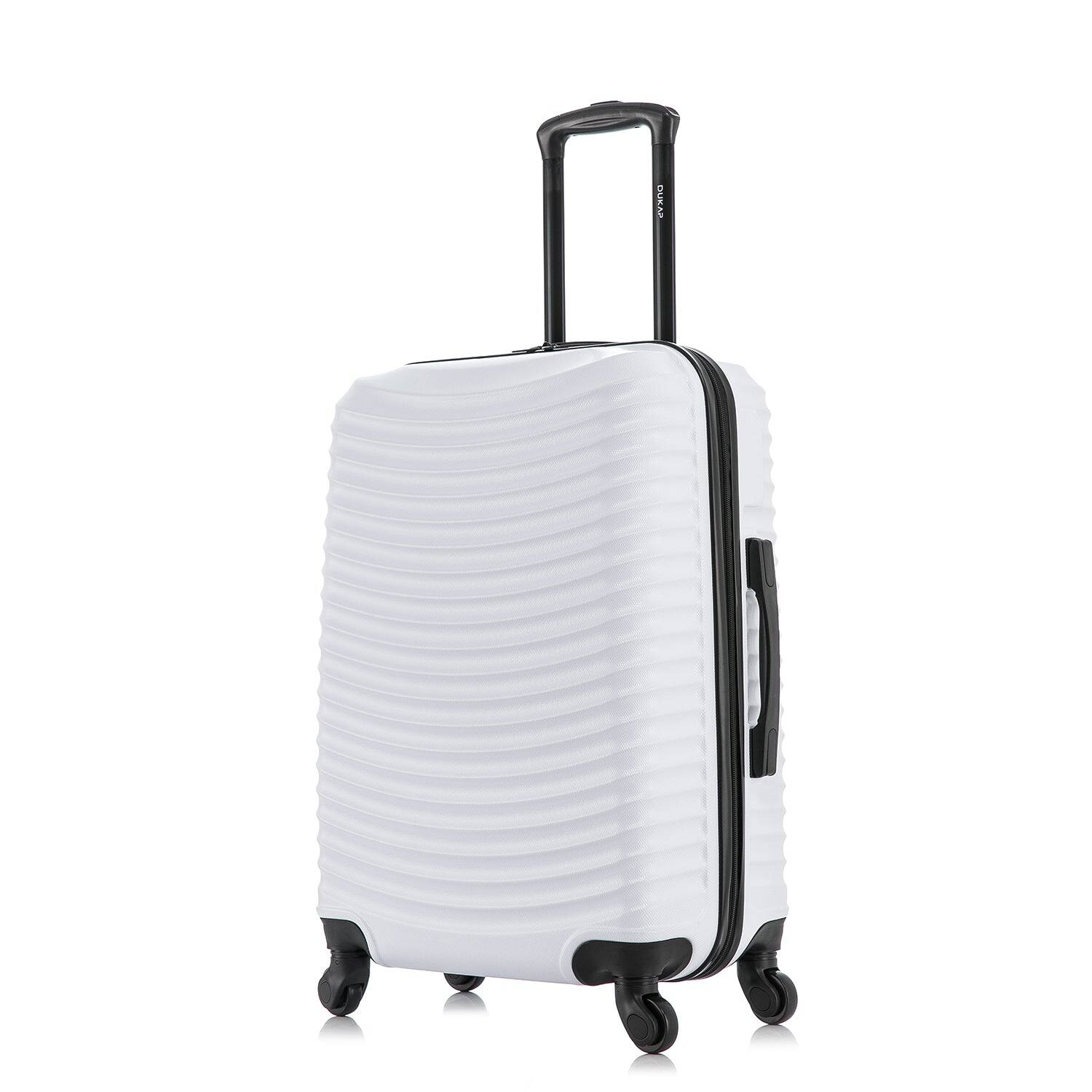 "DUKAP - Adly Lightweight Hardside Spinner Luggage 24"" - White" price history on PriceWatchPro