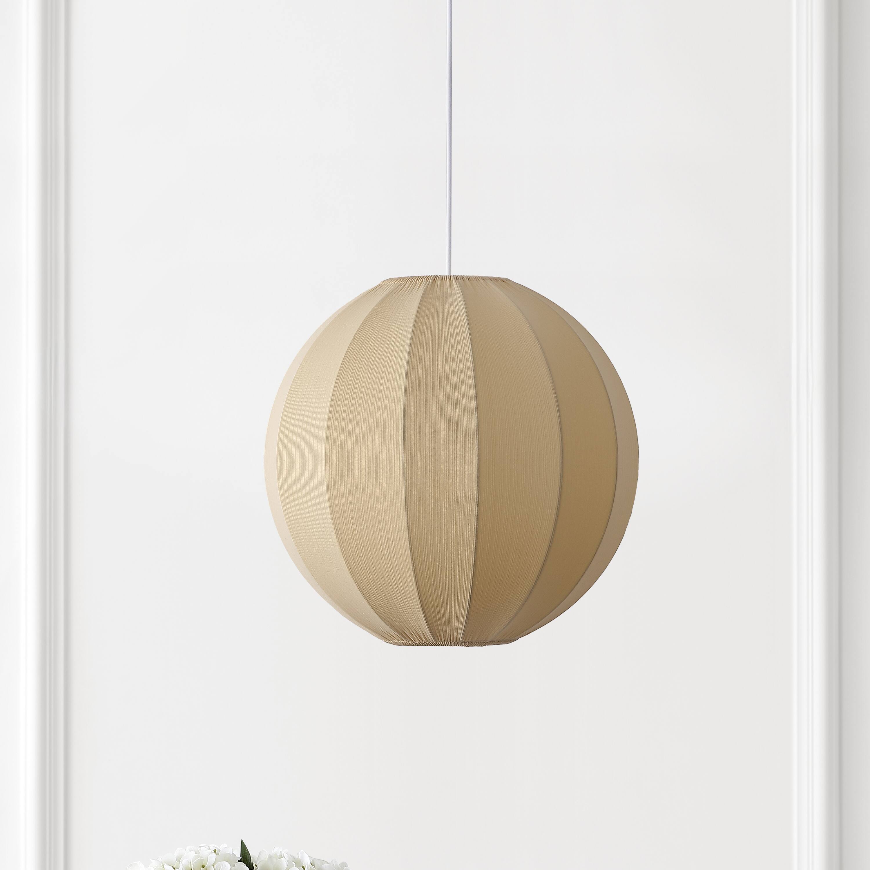 Alt View 5. Jonathan Y - Sia 16" 1-Light Scandinavian Japandi Adjustable Lantern Metal with Ribbed Cocoon Globe Shade LED Pendant, Beige - Beige.