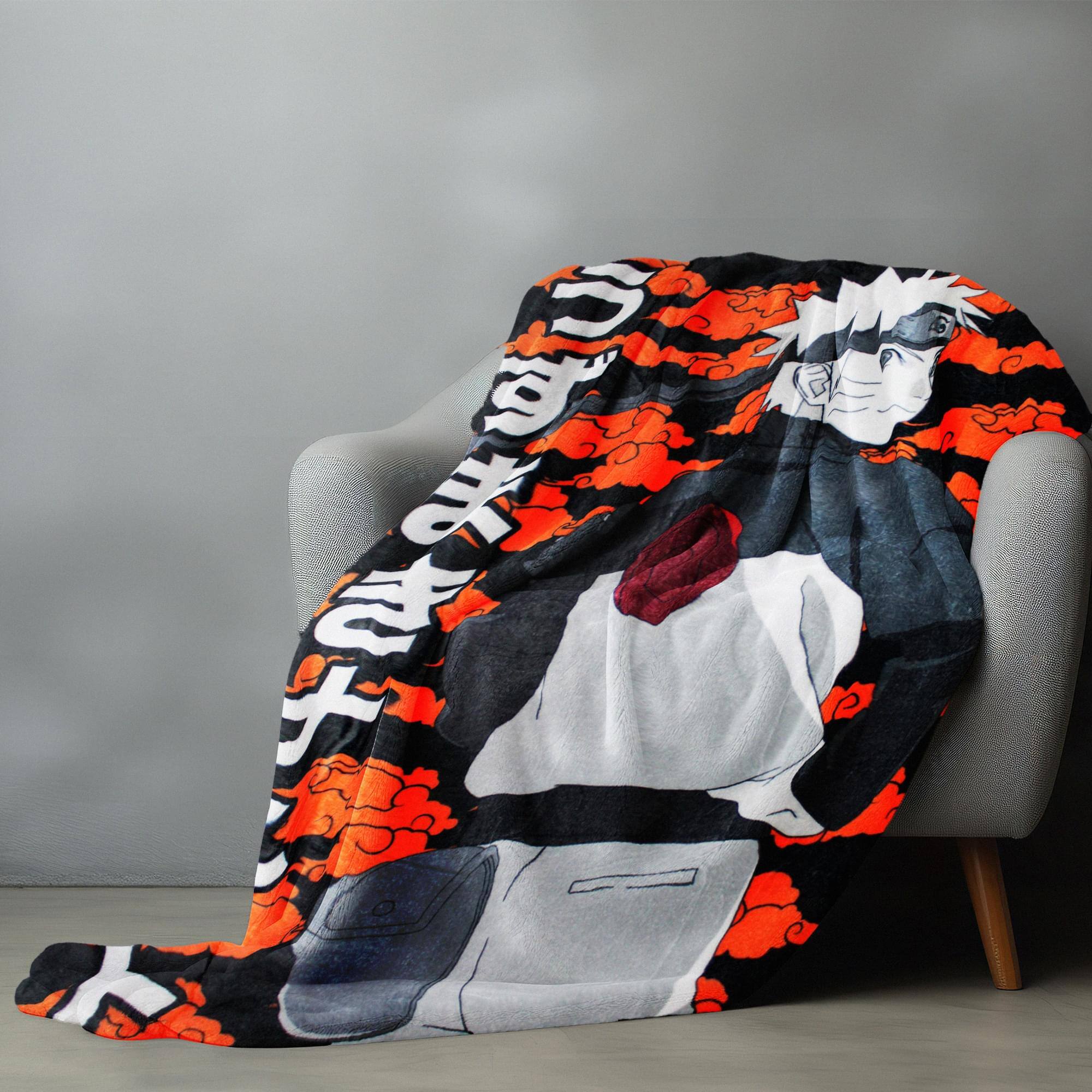 Alt View 2. Just Funky - Naruto Shippuden Characters 45 x 60 Inch Fleece Throw Blanket - Multi-Color.