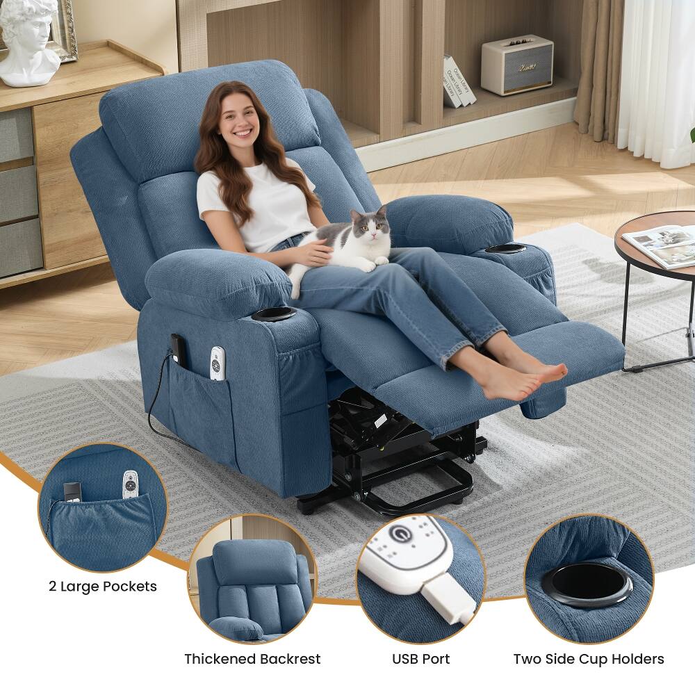 NATURAL Comics OceanListary  
2000  
2 Large Pockets  
Thickened Backrest  
USB Port  
Two Side Cup Holders
