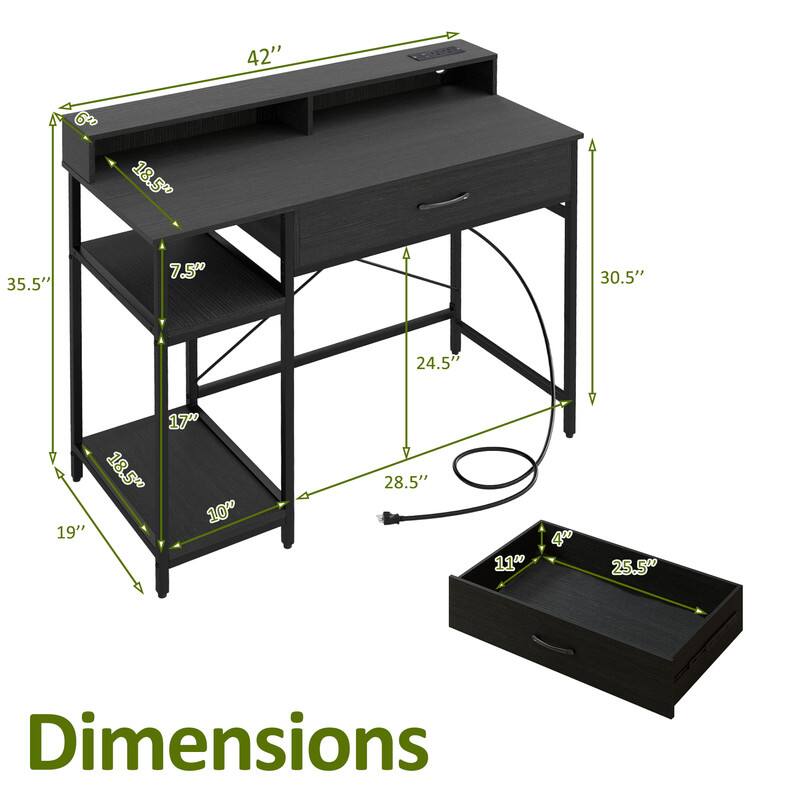 42" B 18.5" 4 35.5" 7.5" 30.5" 24.5" 17" 18.5" 18 10" 19" 28.5" 11" 400 25.5" Dimensions