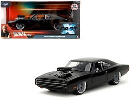 1970 Dodge Charger R/T Black "Fast X" (2023) Movie "Fast & Furious" Series 1/24 Diecast Model Car by Jada - Black