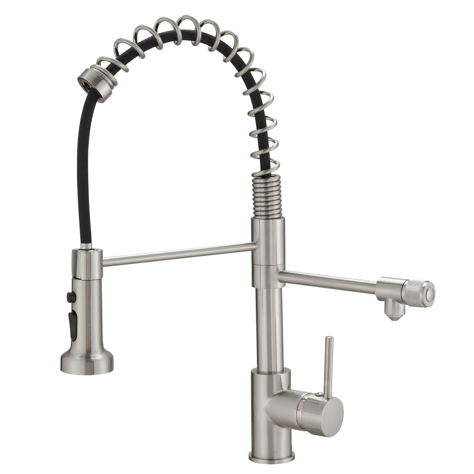 Purifier Kitchen Faucet Drinking Water Pull Down Filter Brushed Nickel