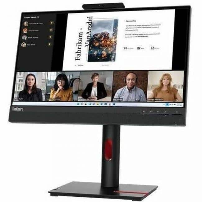 Lenovo - ThinkCentre Tiny-In-One 22 Gen 5 22" Class Webcam Full HD LED Monitor - 16:9 - 21.5" Viewable - In-plane - Black