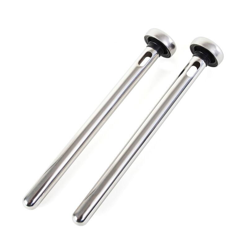 Back. Kitchen + Home - Stainless Steel Beer Bottle Chill Sticks - 2 Pack - silver.