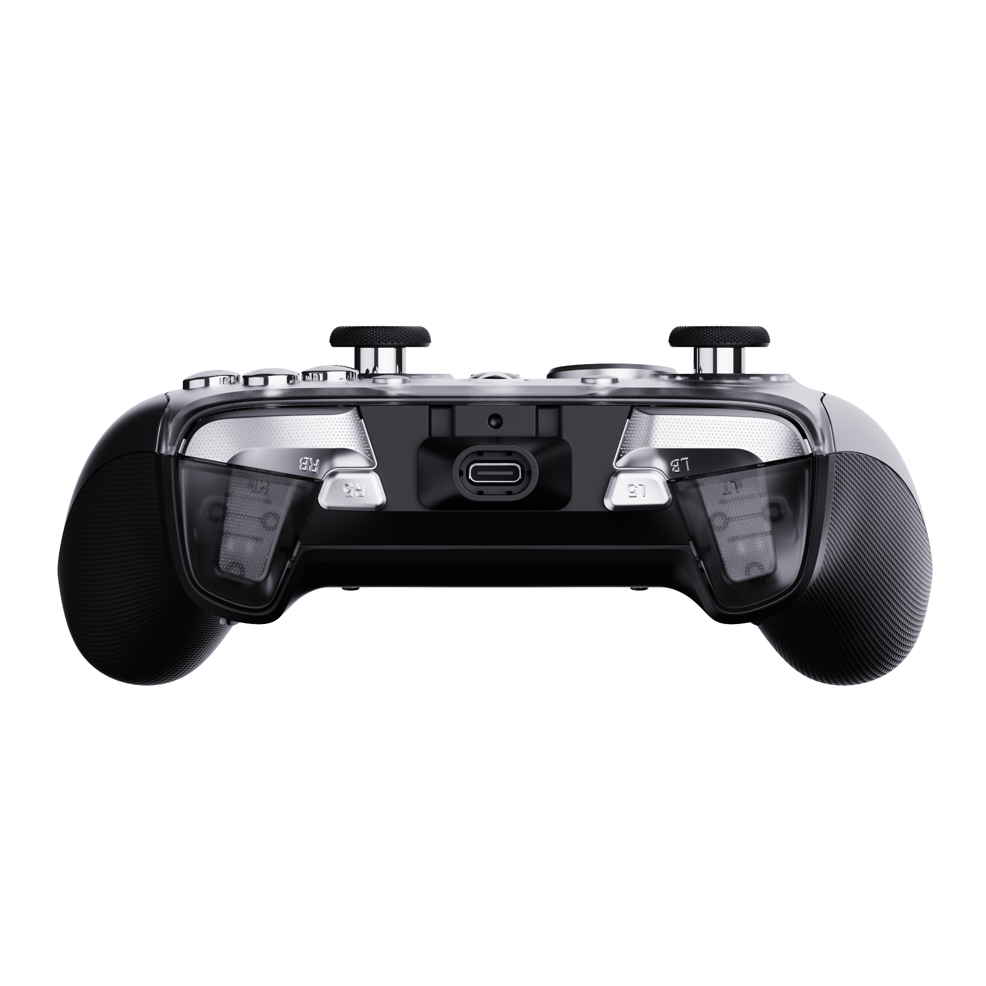 Back. GameSir - G7 Pro Wireless Controller for Xbox, PC, Android, TMR Sticks, Hall Effect Triggers, 1000Hz Polling Rate, Audio Jack - Silver.