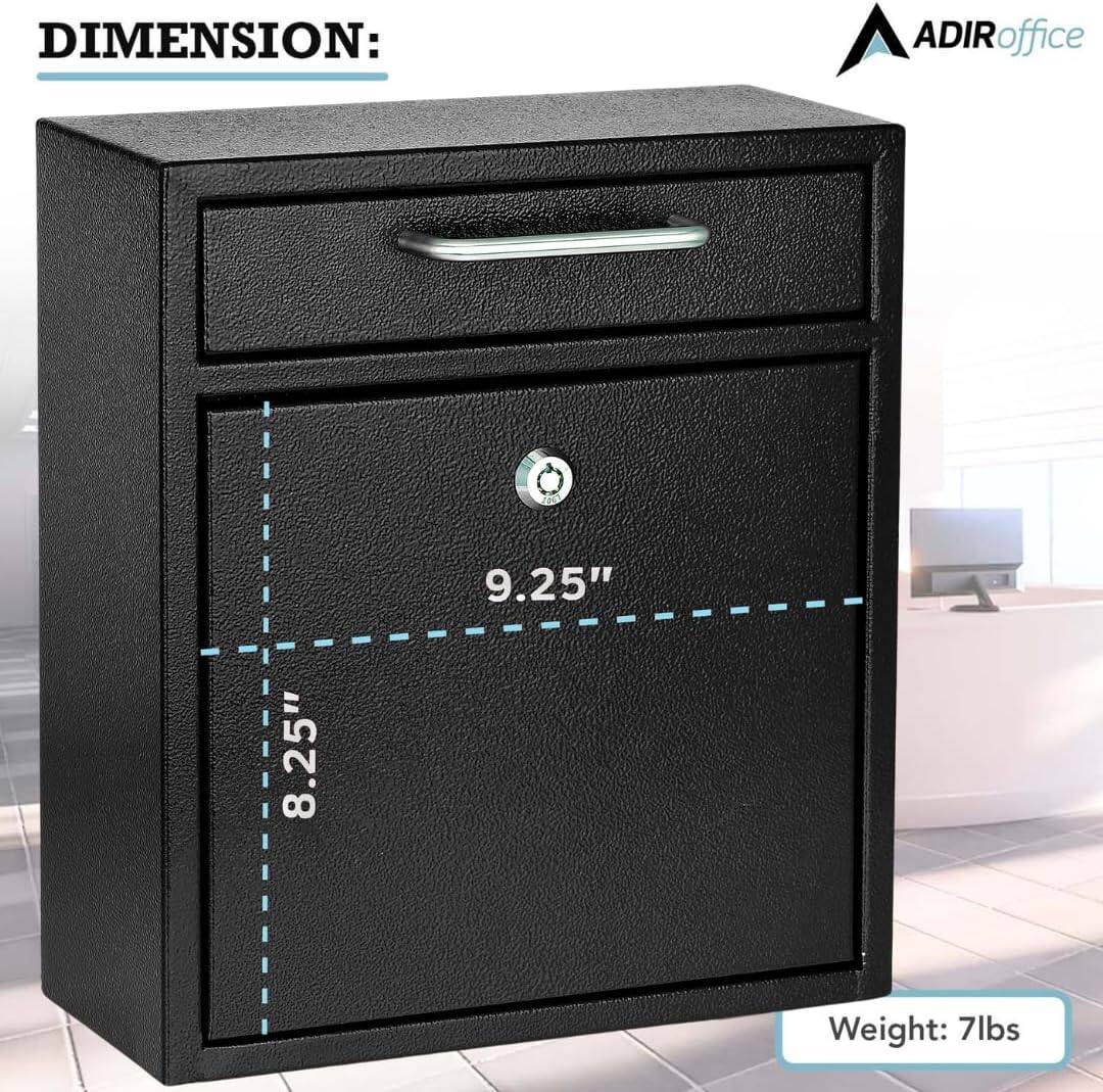 DIMENSION: ADIRoffice 9.25" 8.25" Weight: 7lbs