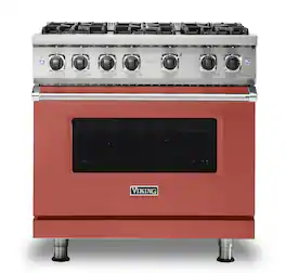 Viking - 36"W./24"D. 5.1 Cu. Ft. Gas Sealed Burner Range-6 Burners-Spiced Cider-LP - Spiced Cider