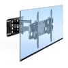 Front. Mount-It! - Extra Large Full Motion TV Wall Mount for 48–90" – Heavy Duty, 220 lb Capacity, 20" Extension, VESA Compatible - Black.