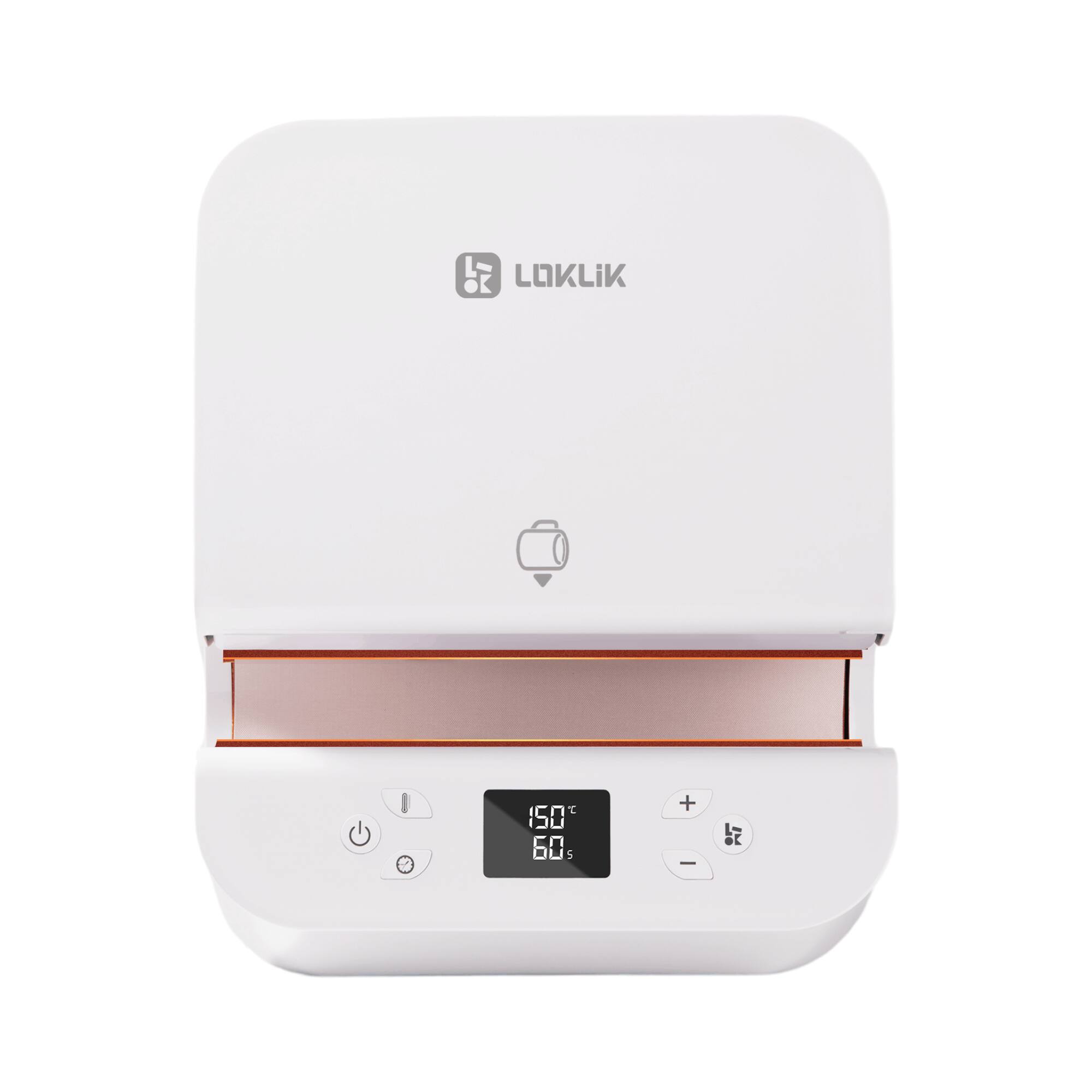 LOKLiK - Auto Tumbler Heat Press for Mugs, Cups and Bottles - Customize with Vinyl Flex Film - Add Pictures and Text - White