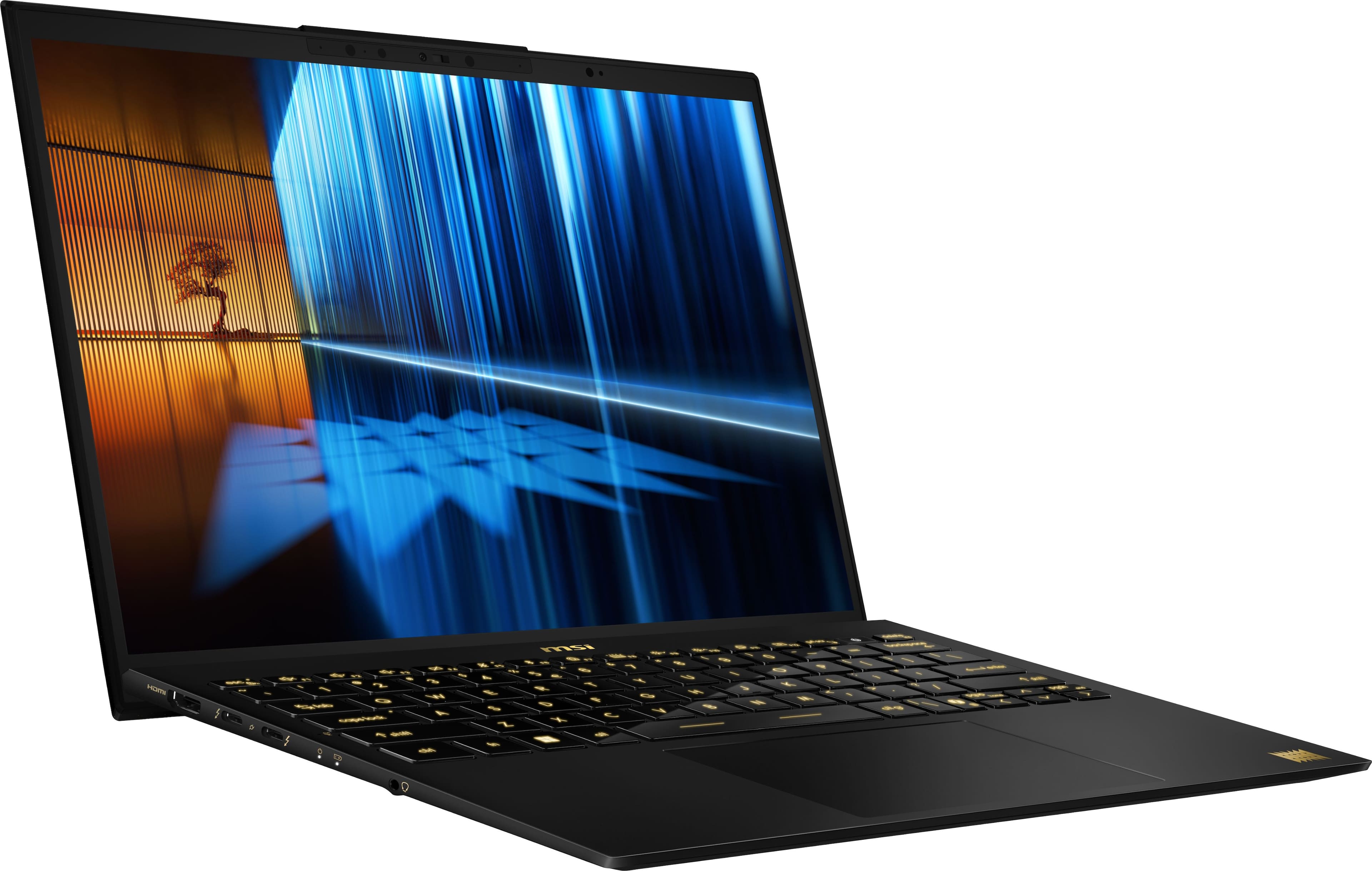 Alt View 10. MSI - Prestige 13”AI+ - Ukiyoe Edition 13.3"OLED Laptop- Intel Core Ultra 7-258V– Intel ARC Graphics with 32GB Memory– 1TB SSD - Stellar Gray.